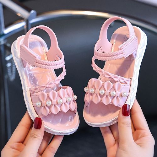 New Summer Girl's Sandals for Girls, Children's Sandals for Big Girls, Students, Outdoors, Breathable, Princess Sandals for Kids
