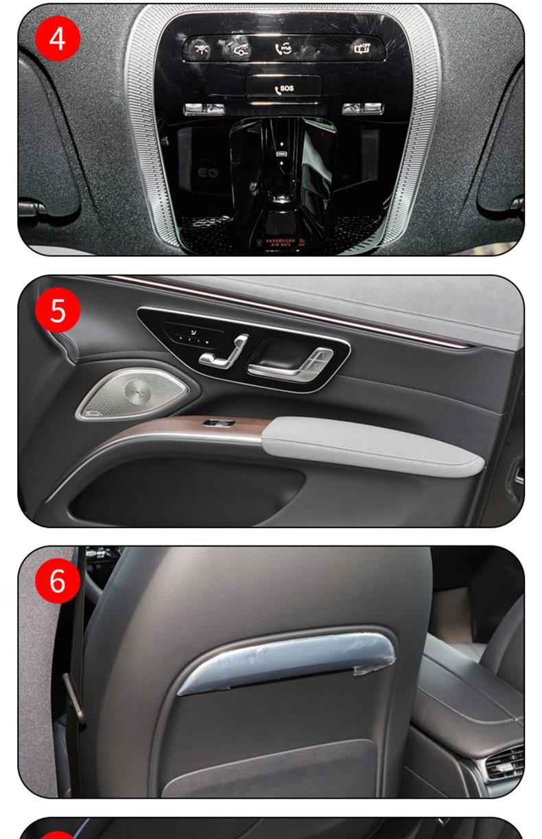 22-25 Mercedes-Benz Eqs/Amg/Suv450 Central Control Gear Interior Sticker Special Paint Accessories Tpu Protective Film
