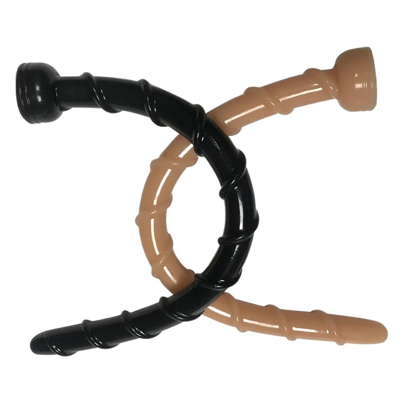 50cm Super larga espalda corte masculino y femenino Dispositivo de masturbación suave en forma de hilo Sexy Plug Anal productos para adultos fábrica al por mayor