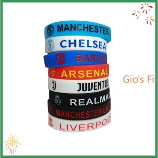 Football Club Two-Tone Silicone Bracelet, Ronaldo Messi Engraved Bracelet, Luminous Sports Rubber Bracelet Football Club Two-Tone Silicone Bracelet, Ronaldo Messi Engraved Bracelet, Luminous Sports Rubber Bracelet