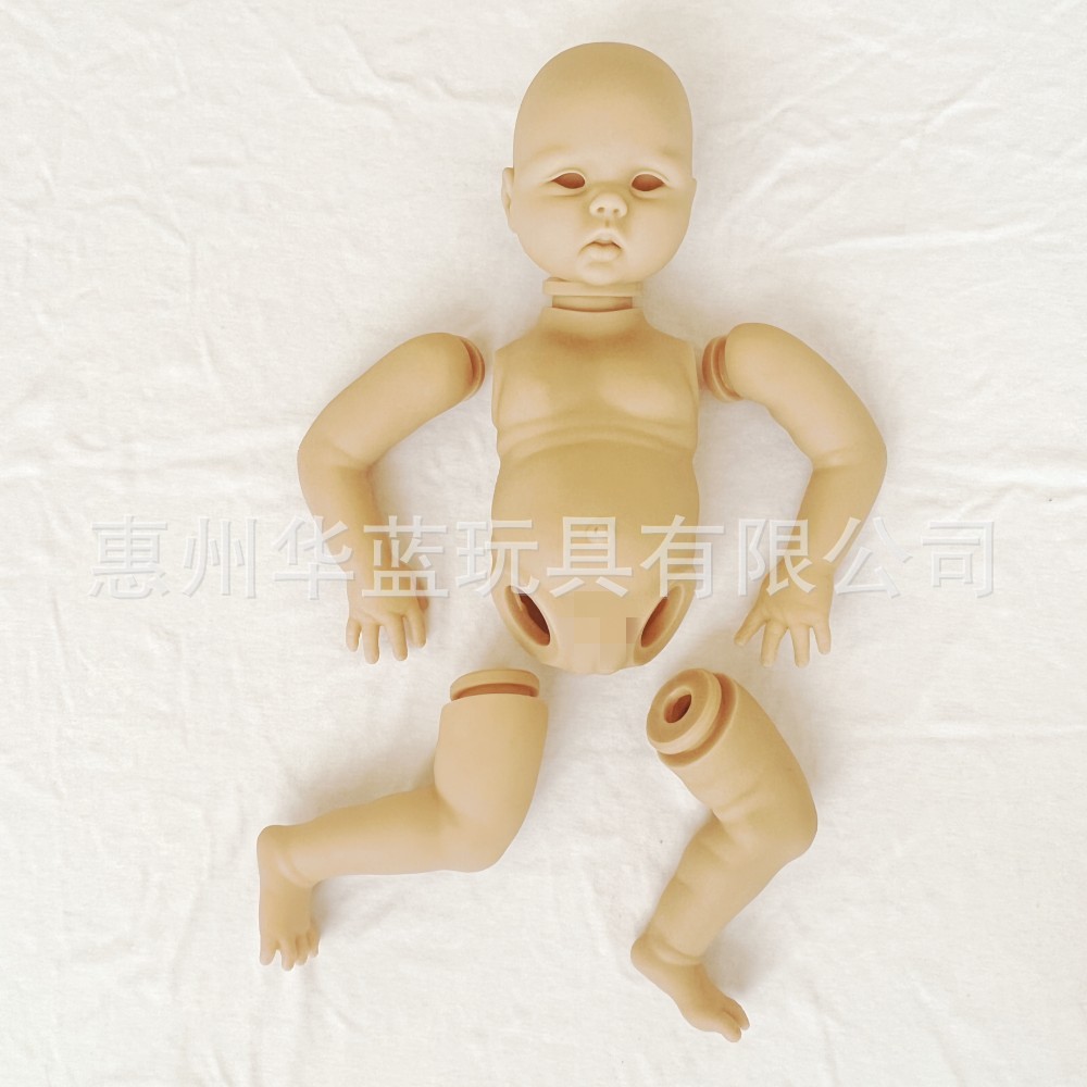 다시 태어난 인형 키트 전체 접착제 금형 재생 인형 흰색 배아 수제 DIY 금형