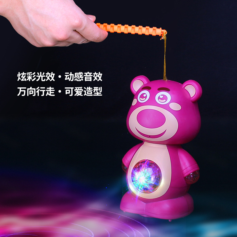 Transfronterizo 4D Vehículo eléctrico de ingeniería universal con música ligera Festival del Medio Otoño linterna Festival puesto linterna modelo de juguete