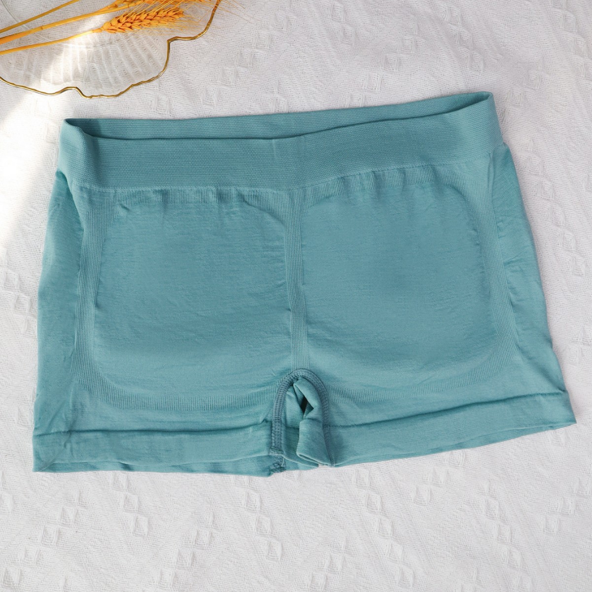 Calzones bóxer transpirables de poliéster sin costuras para mujer, cómodos, de seguridad, anti-exposición, para verano.