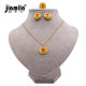 Jamila Dubai Bridal Wedding Jewelry Set Ladies Wedding Luxury Necklace Earrings Ring Three Piece Set