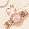 Steel belt, women's watch, quartz set for leisure, Korean style