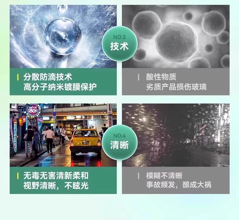 Car water drive bomb rain S1 rearview mirror glass anti-fog agent small ears rainproof dripping water does not stick to the line of sight clear spray