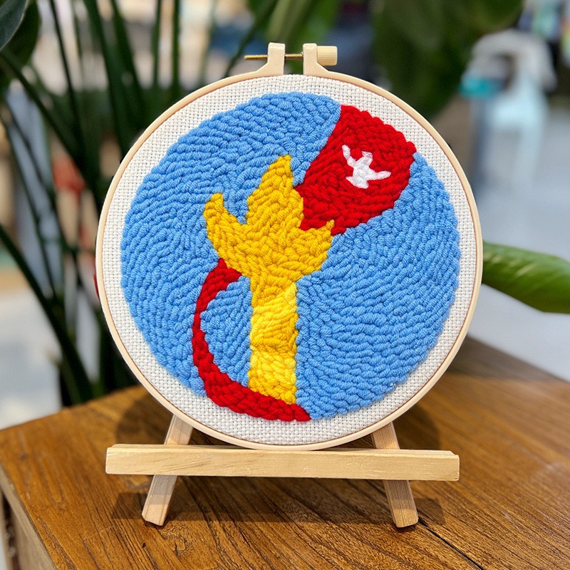 Bordado de punto de lana-paz (productos no terminados) 20cm imitación bambú estirado-lana gruesa