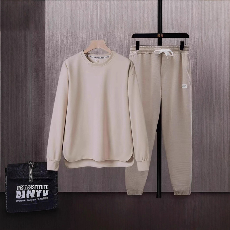 Cross-Border Popular Casual Sports Suit Men's Autumn Trendy Brand Loose Simple Trousers Men's Clothing Matching Set