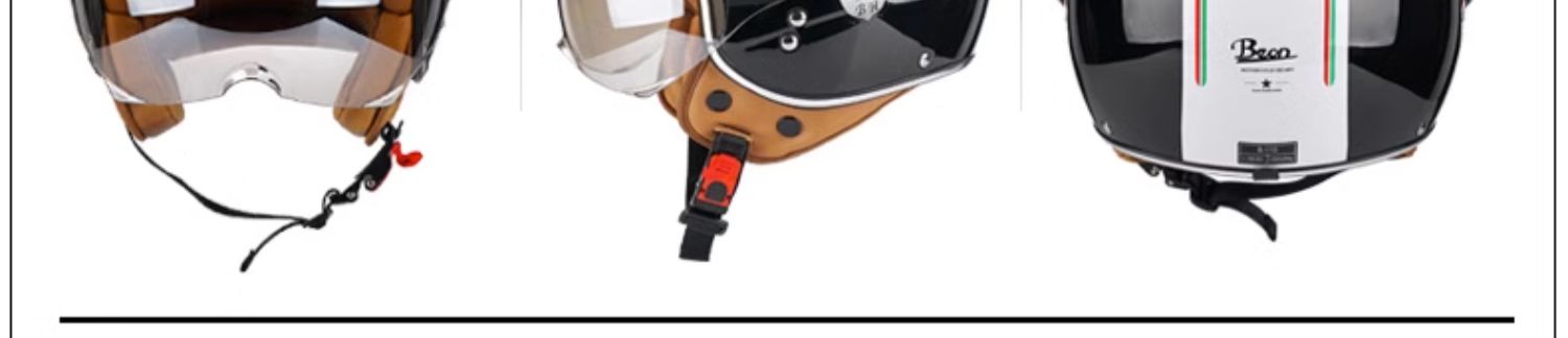 BEON Motorcycle Retro Helmet Men and Women Universal Electric Vehicle Half Helmet