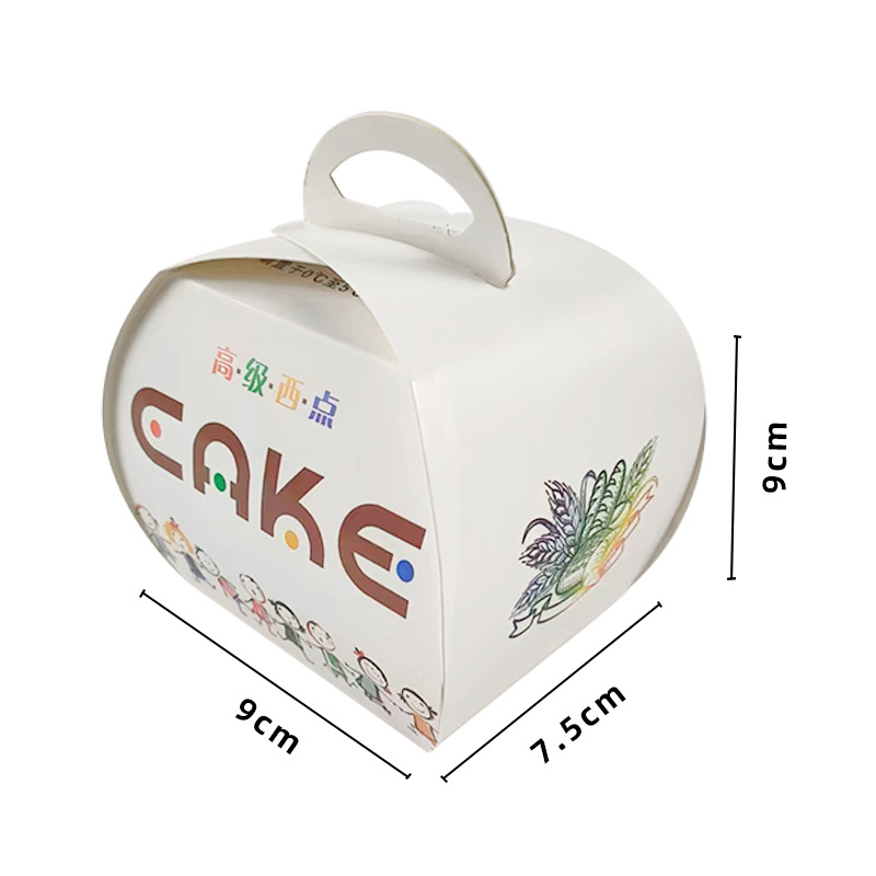 Caja de pastel de mousse portátil, caja de embalaje de postres para hornear, caja de embalaje extraíble desechable, caja de regalo al por mayor