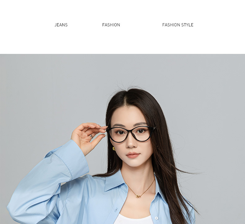 Áo sơ mi polo dài tay nữ kiểu Pháp chất cotton thụng, dáng ngắn mặc ngoài cardigan — Xanh nước muối chi tiết 21