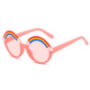 Children's fashionable sunglasses, rainbow trend glasses, cartoon sun protection cream, 2023 collection, UF-protection