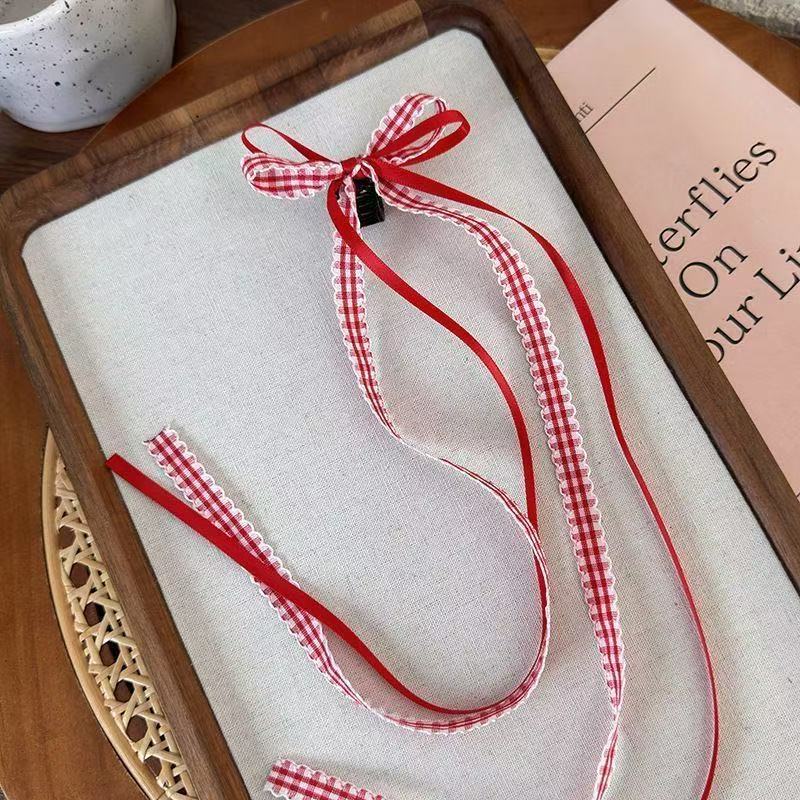 Dulce chica techo ~ Cinta dulce, lazo, cinta, horquilla, cabello trenzado, pinza de pico de pato, accesorios para el cabello, horquilla, puesto de un yuan