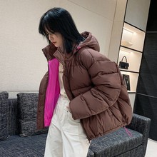 爆款羽绒服女短款韩版加厚2022年冬季新款面包服90白鸭绒时尚洋气