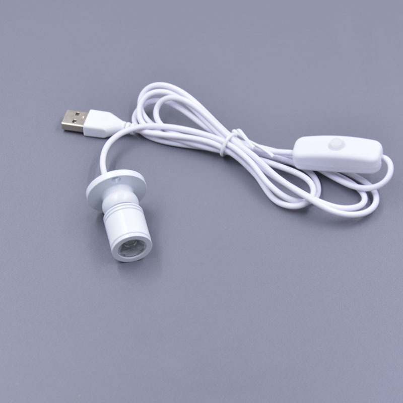 1W3WLED迷你聚光USB小射灯5V插充电宝摆件展示柜装饰照明氛围灯