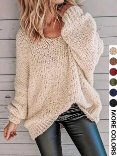 U 80965 Loose Fit Big Size Knit Sweater ���ɴ�aë�� ��