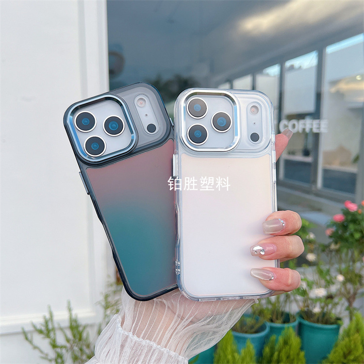 厂家直销适用OPPO A78高品质A58透明A57亮影变色龙防摔保护套Case