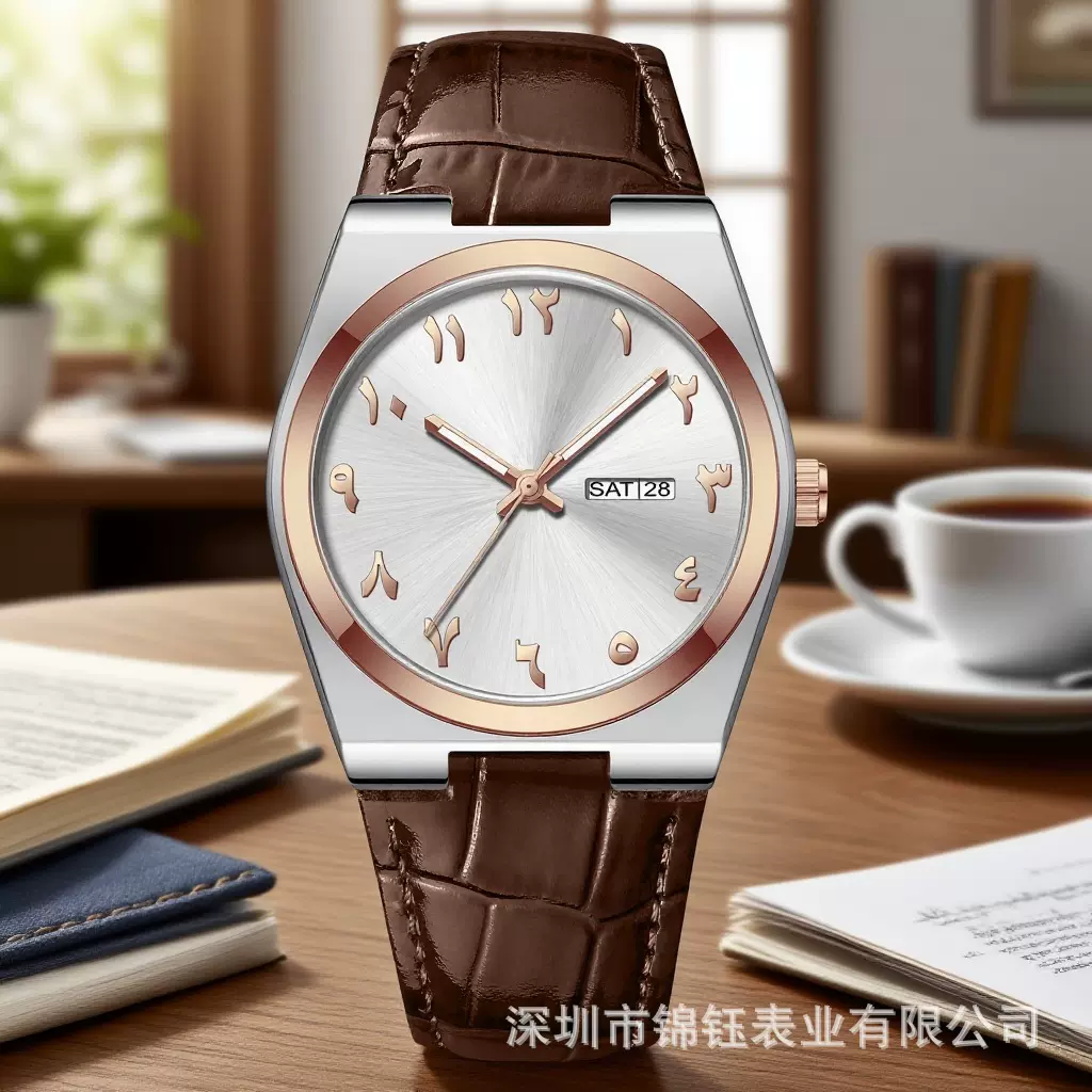 跨境新款男士手表防水石英腕表男直播外贸爆款一件代发