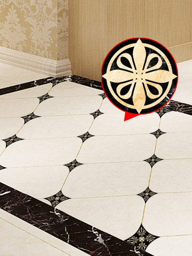 BB4C wholesale floor tile stickers waterproof and wear-resistant self-adhesive floor stickers living room floor decoration beautiful seam stickers