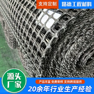 双向塑料土工格栅源头厂家制造路基加固 聚丙烯 双向土工格栅