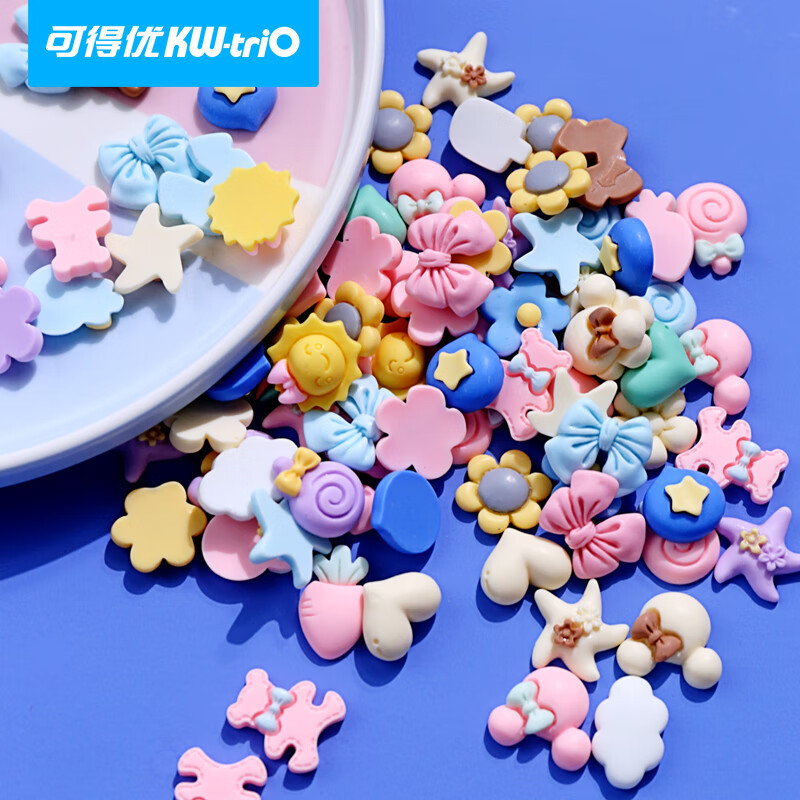 Kedeyu pegatinas de resina creativo lindo 3D pegatinas DIY Diario pegatinas de resina