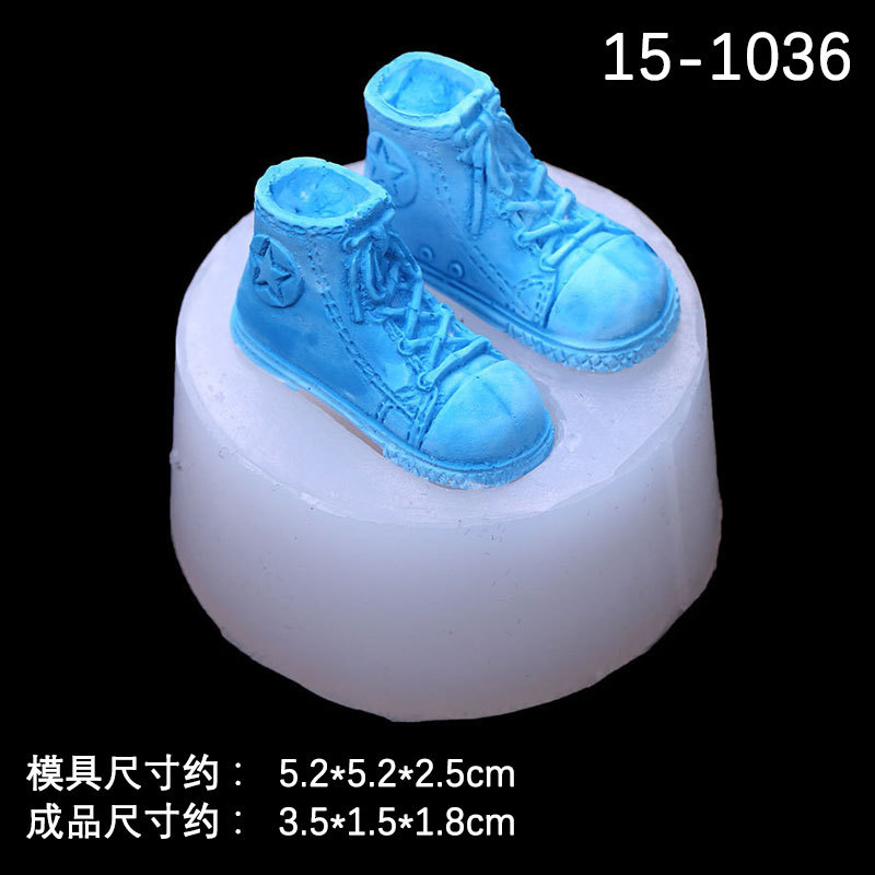 DIY cristal epoxi zapatilla silicona molde zapatos de béisbol hecho a mano