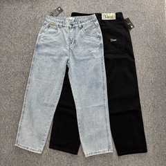 卸売スケートボードトレンディな Dime BAGGY ストレートトレンディなブランド純綿ルーズデニムパンツ刺繍デニムパンツ