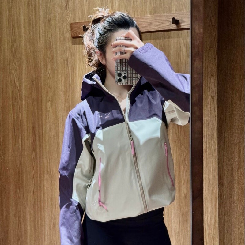 Cross-border brand, new AR outdoor color-block windbreaker, unisex, windproof and waterproof, suitable for hiking and as an outerwear jacket Cross-border brand, new AR outdoor color-block windbreaker, unisex, windproof and waterproof, suitable for hiking and as an outerwear jacket