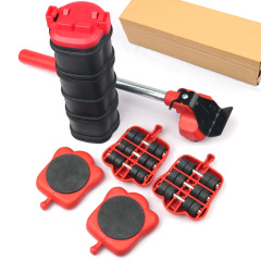 13点セットのプラスチックの便利な引っ越し器の重量物の運搬器はこじり式の重さの家具の移動のローラーのセットがあります。