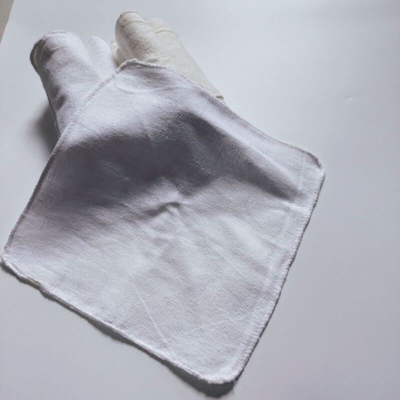 Source Manufacturer Cheap Labor Protection Cotton Absorbent Terry White Beige Dish Towel Decontamination Square Towel Rag Small Towel