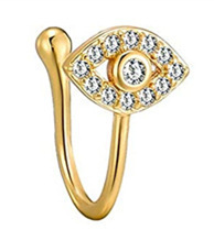Anello senza piercing per uomo e donna, stile europeo, americano, africano, transfrontaliero, alla moda, a forma di U._voghion.com