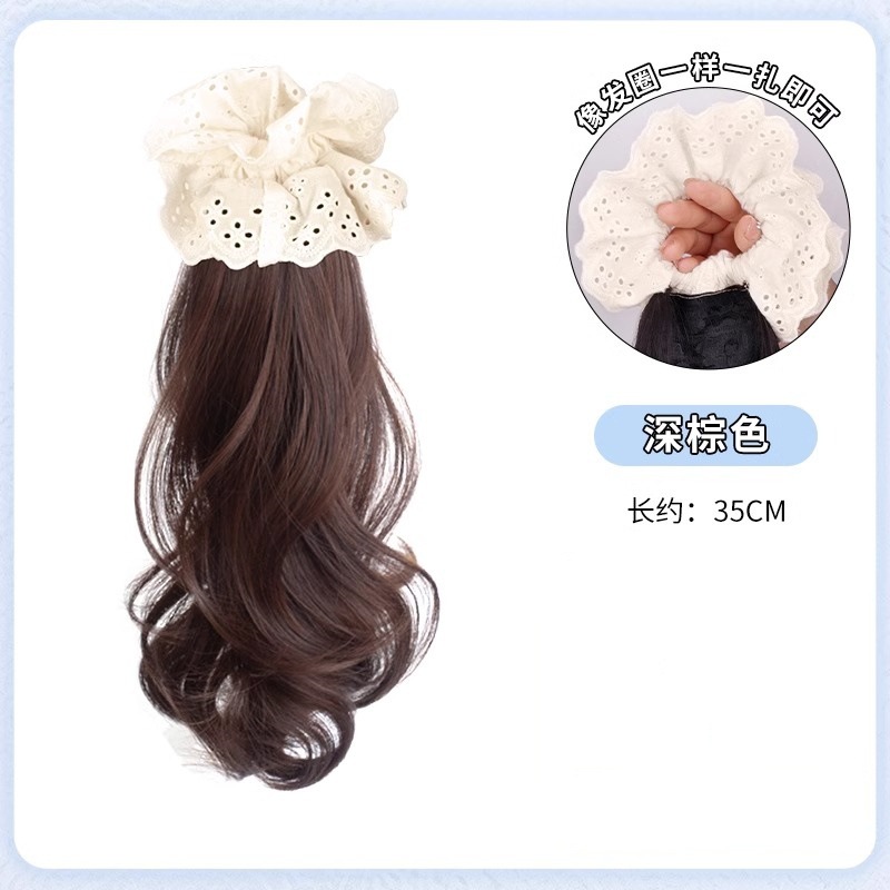 Peruca de trenza, cola de caballo