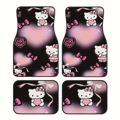 Floor Mats Four-Piece Set Mickey | Avtomobil döşəmə paspasları - 305de-melody-7-3344cm-two-piece-set
