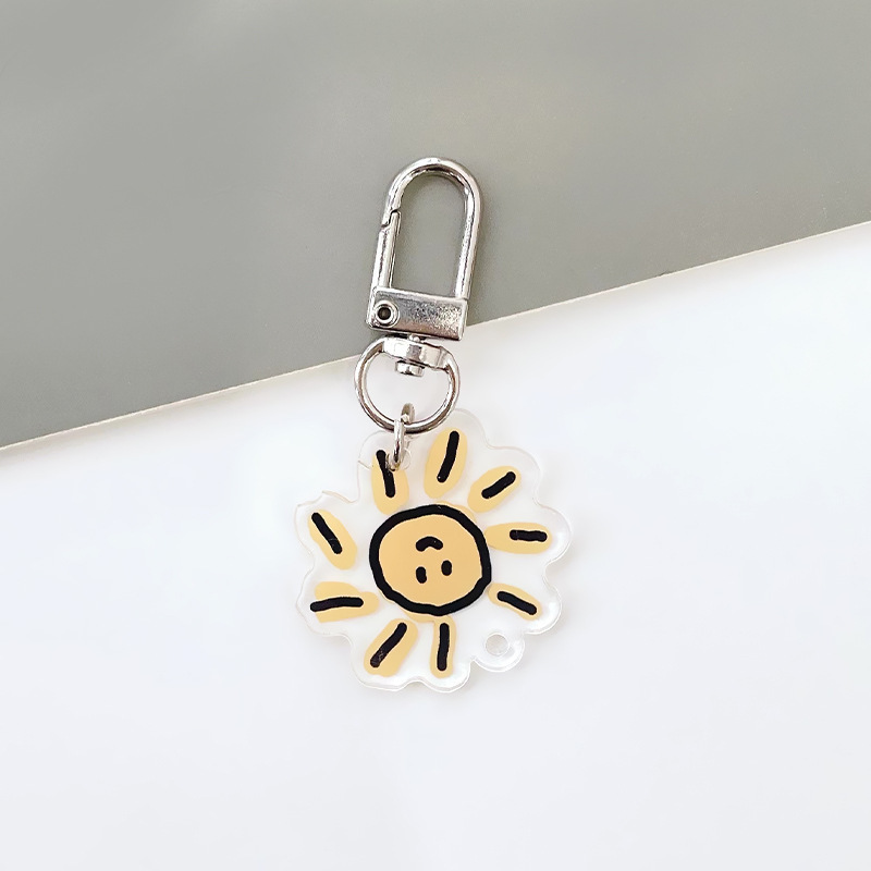 漫画かわいい簡単な絵周辺アクリルキーホルダーカップルバッグ携帯電話装飾キーチェーン小さなペンダント|undefined
