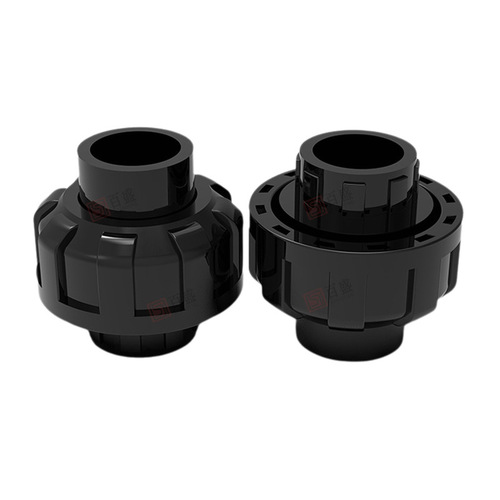 PVC pure black reducing tee size head fish tank water pipe fitting plastic water supply pipe three-way water supply fitting