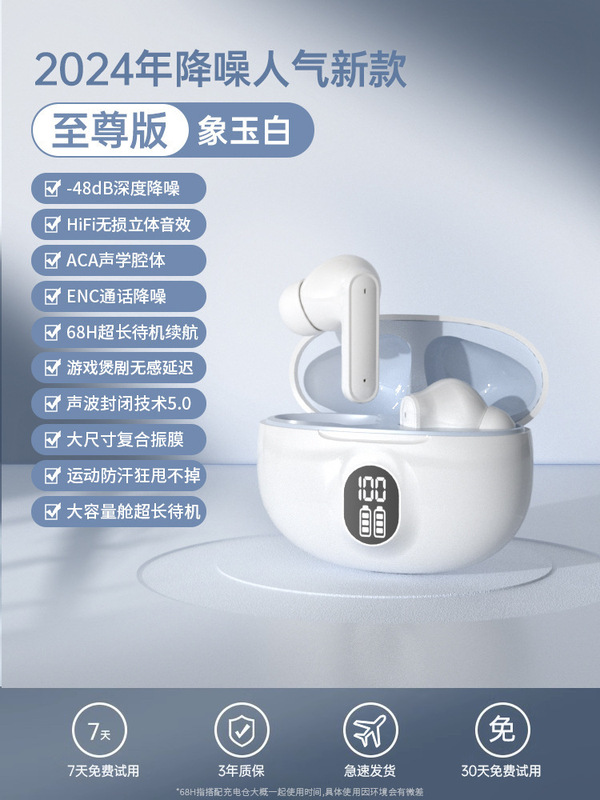 2024新型オリジナルノイズ除去bluetoothイヤホン超長航続真無線入耳式は華為ソニー卸売りに適用されている|undefined