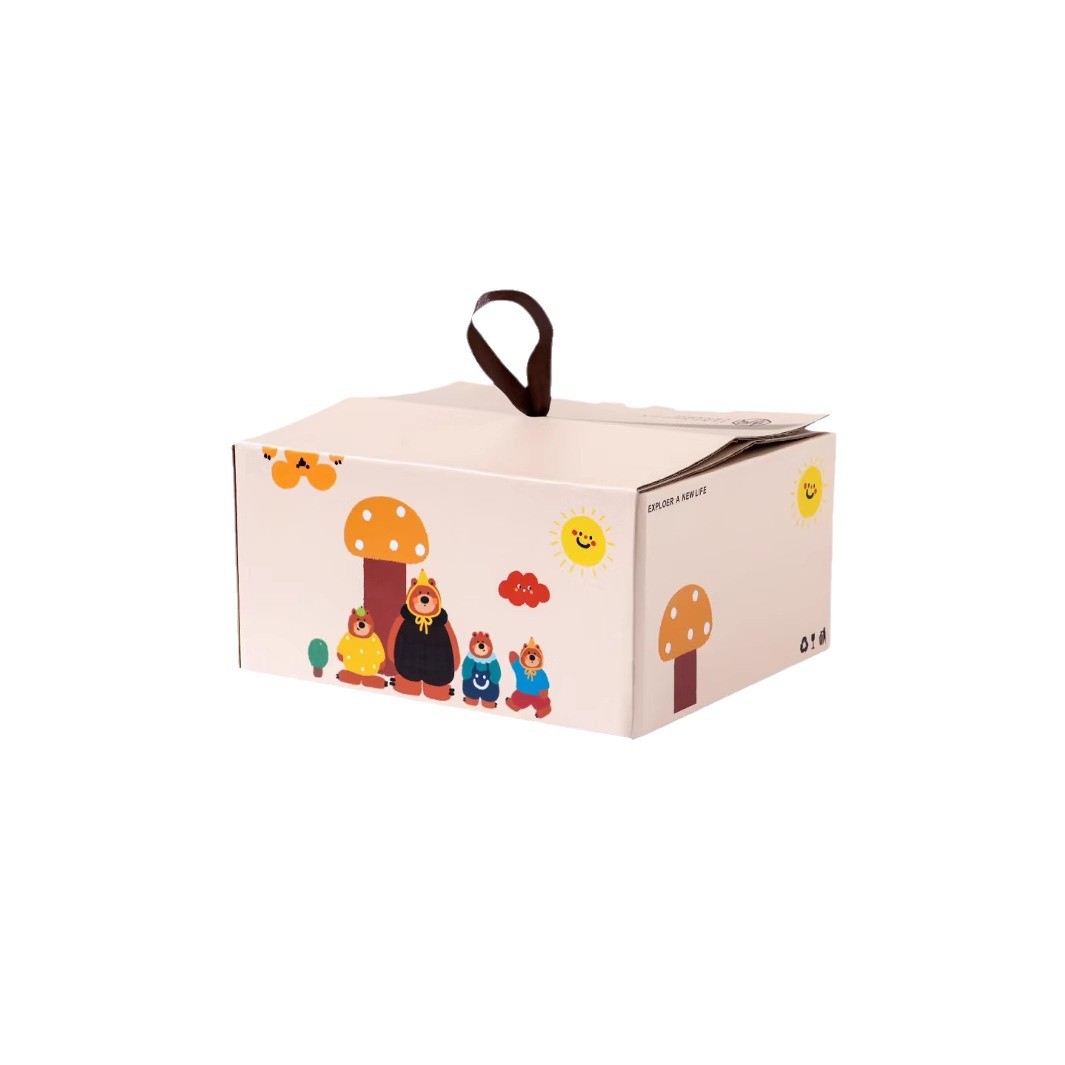 Pequeño oso conjunto familiar personalidad de dibujos animados tazón de cerámica con cocinas de cocinas tazas de regalo de alto valor facial cubiertos lindos