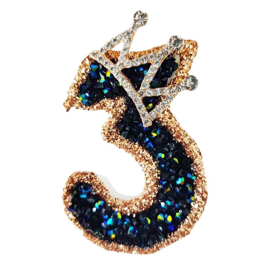 Nueva corona de Diamante Negro cumpleaños vela digital Amazon ins suministro directo la fábrica decoración torta suministros del partido