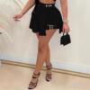 U1941 代发速卖通亚马逊跨境新款运动裙女式通勤纽扣装饰短裤|ms