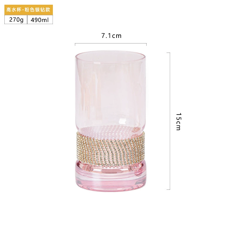 Fuchsia wineglass for whiskey