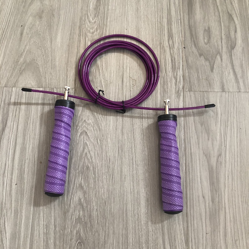 땀 흡수 밴드 줄넘기 보라색