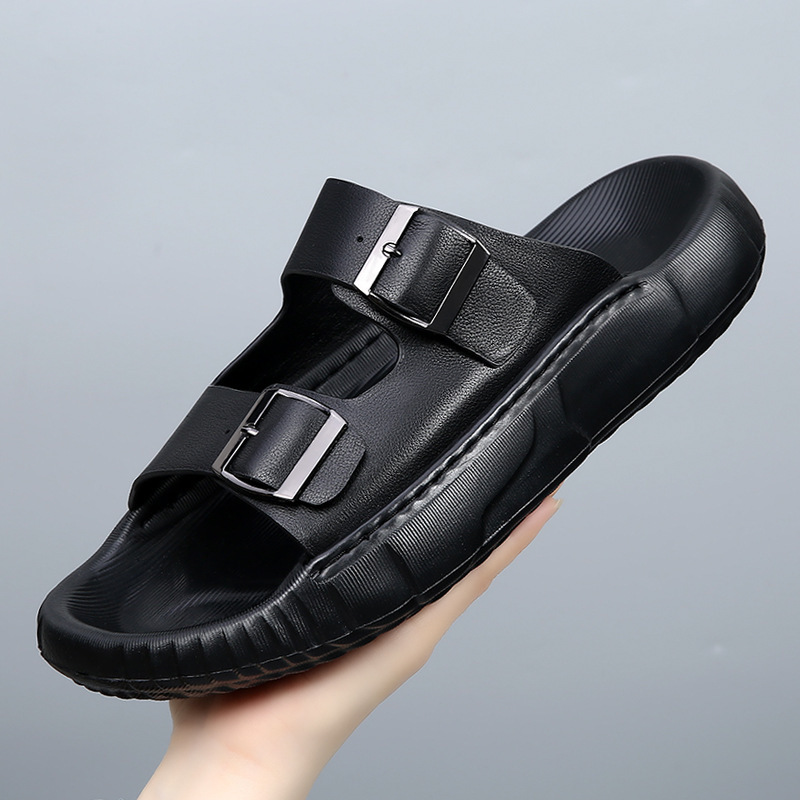High-End First-Layer Cowhide Slippers for Men, High-End Non-Slip and Wear-Resistant Men's Sandals, Men's Outdoor Leather Sandals, Trendy High-End First-Layer Cowhide Slippers for Men, High-End Non-Slip and Wear-Resistant Men's Sandals, Men's Outdoor Leather Sandals, Trendy