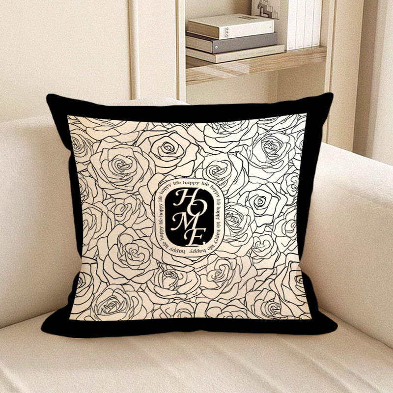 almohada de soporte de estilo francés de lujo ligera almohada de cintura de tela cama de sala de estar sofá almohada de soporte almohada de base