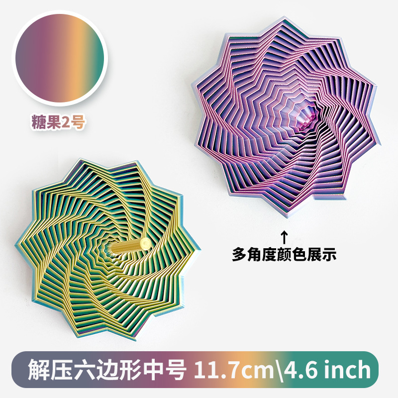 跨境热销减压3D打印感官烦躁之星六边形带手柄解压多边形玩具批发|undefined