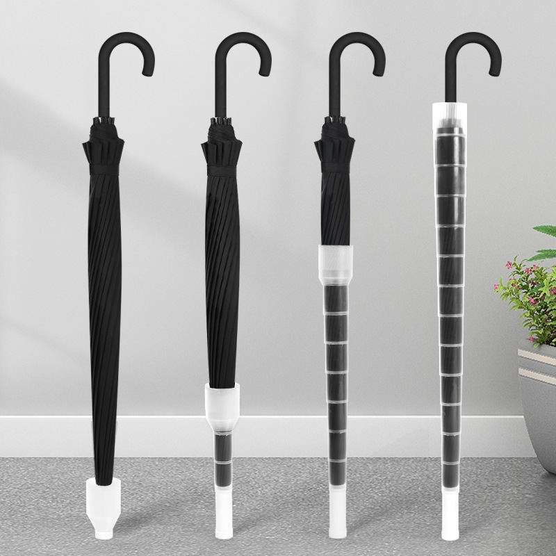 Waterproof Case 16 Bone Umbrella Curved Handle Straight Umbrella Golf Umbrella Increased Double Windproof Long Handle Umbrella Custom Advertising Umbrella