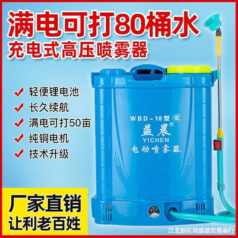 德国进口电动喷雾器农用锂电高压背负式充电打药桶消毒喷壶新手动