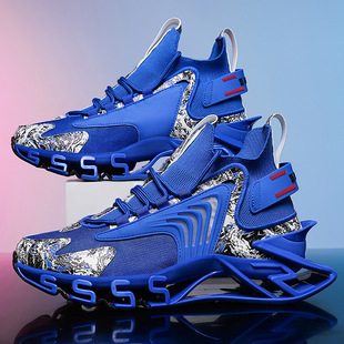 2025 Autumn New Blade Running Shoes Shock Absorbing Large Size Harada Shoes Men's Breathable Casual Running Sports Men's Shoes
