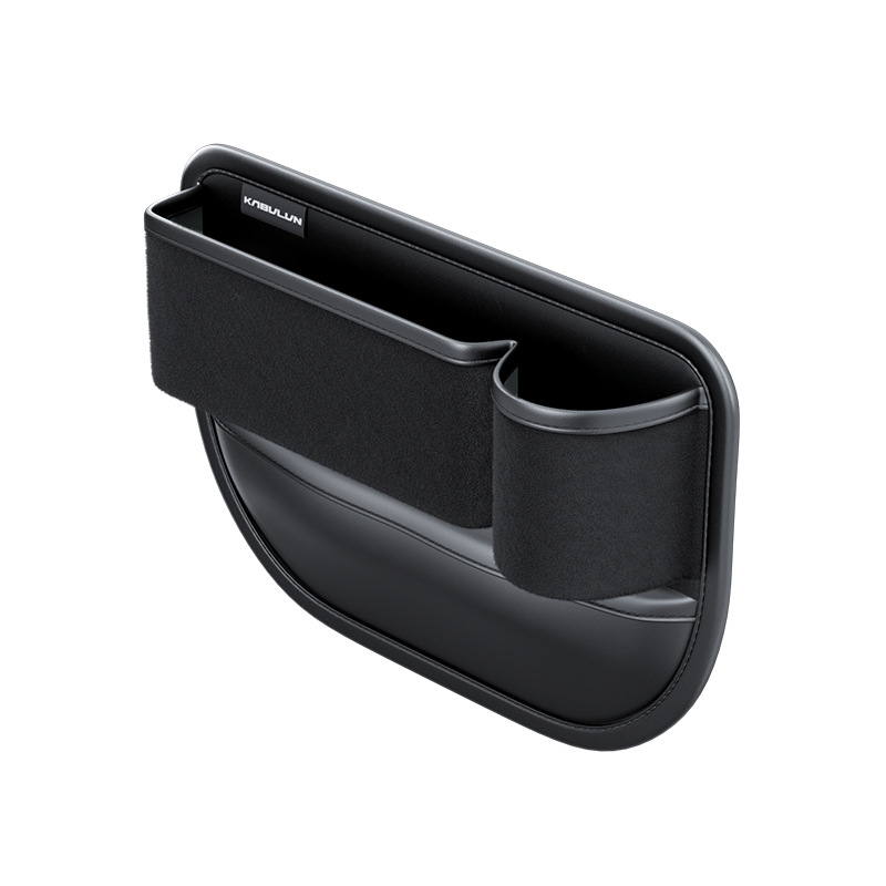 Car Crevice Seat Gap Storage Box, Suede Cup Holder, Car Accessories_voghion.com