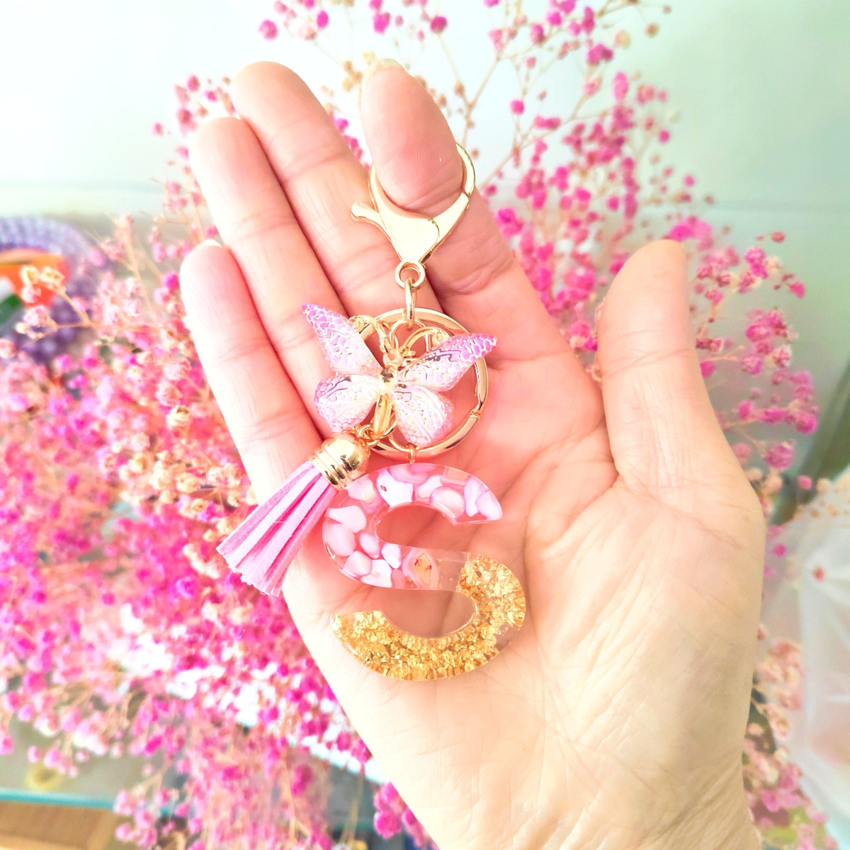 Letra llavero colgante/S