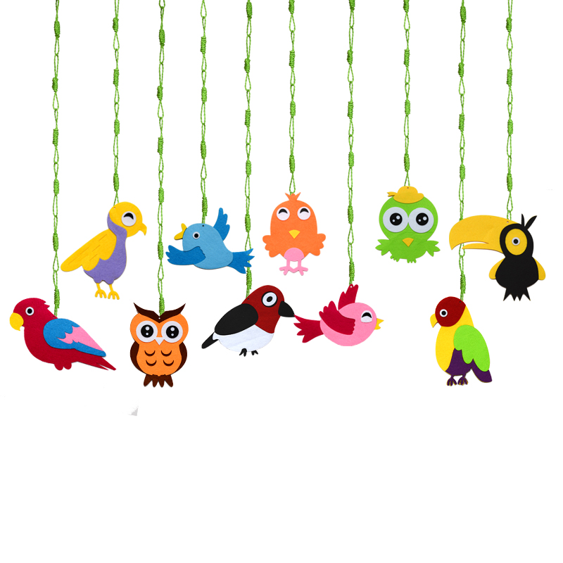 Fábrica directa de Kindergarten huanchuang aula corredor decoración colgante ornamento aéreo colgante decoración pájaro animal techo colgante